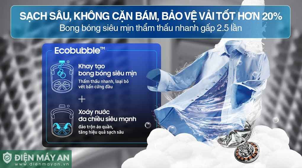 Máy giặt Samsung Ecobubble Inverter 9.5 kg WA40F95E1CSV